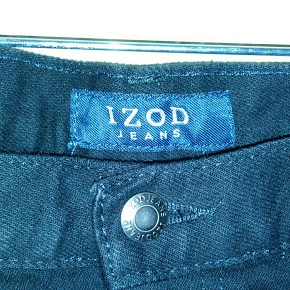 Mens Izod Jeans Black Carpenter American Style - Picture 2 of 7